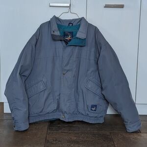 Authentic Vintage Men's Gray Snow Goose Moto Style Parka Jacket